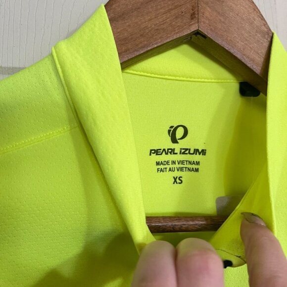 Pearl Izumi Mens NWT Yellow Black Full Zip Short Sleeve Quest Cycling Jersey XS - Picture 3 of 10
